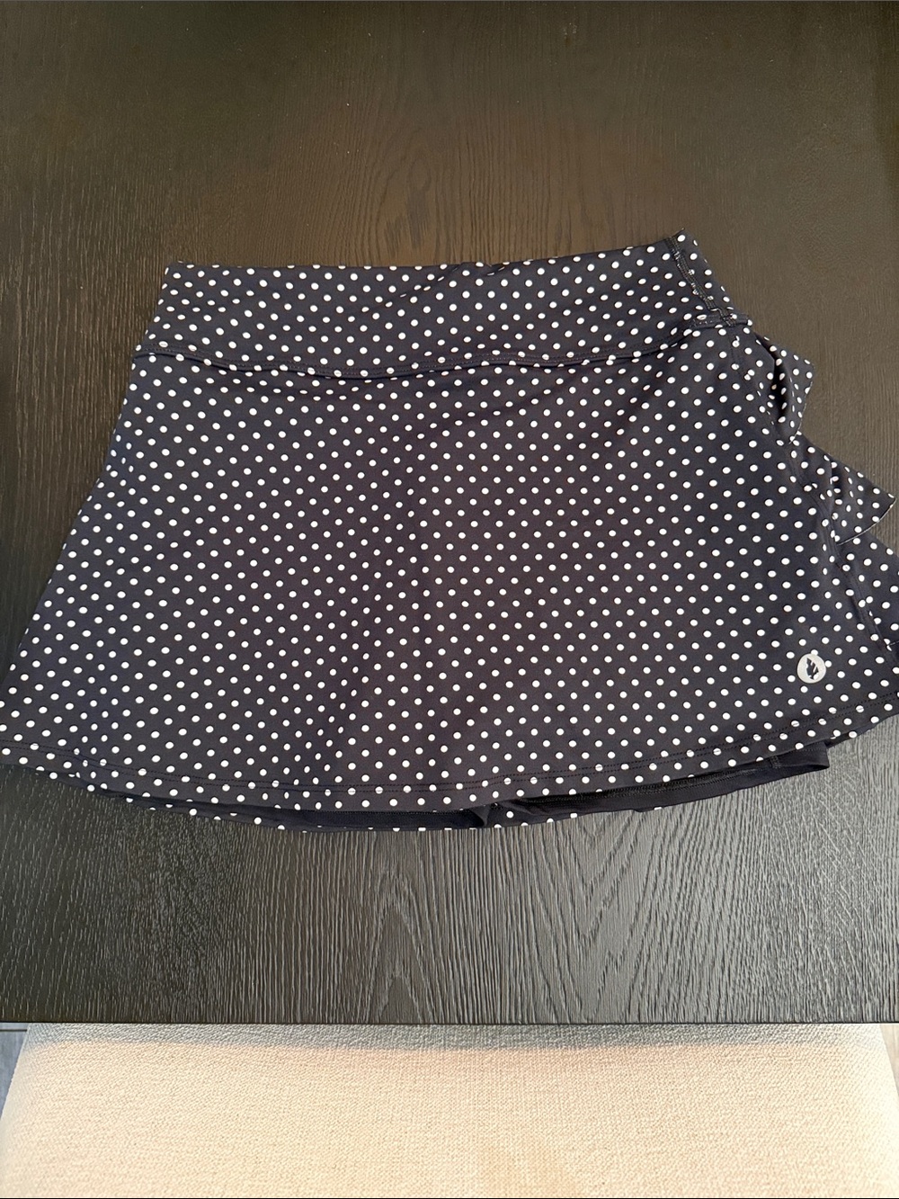 Dona Jo Women's Black Polka Dot Skirt